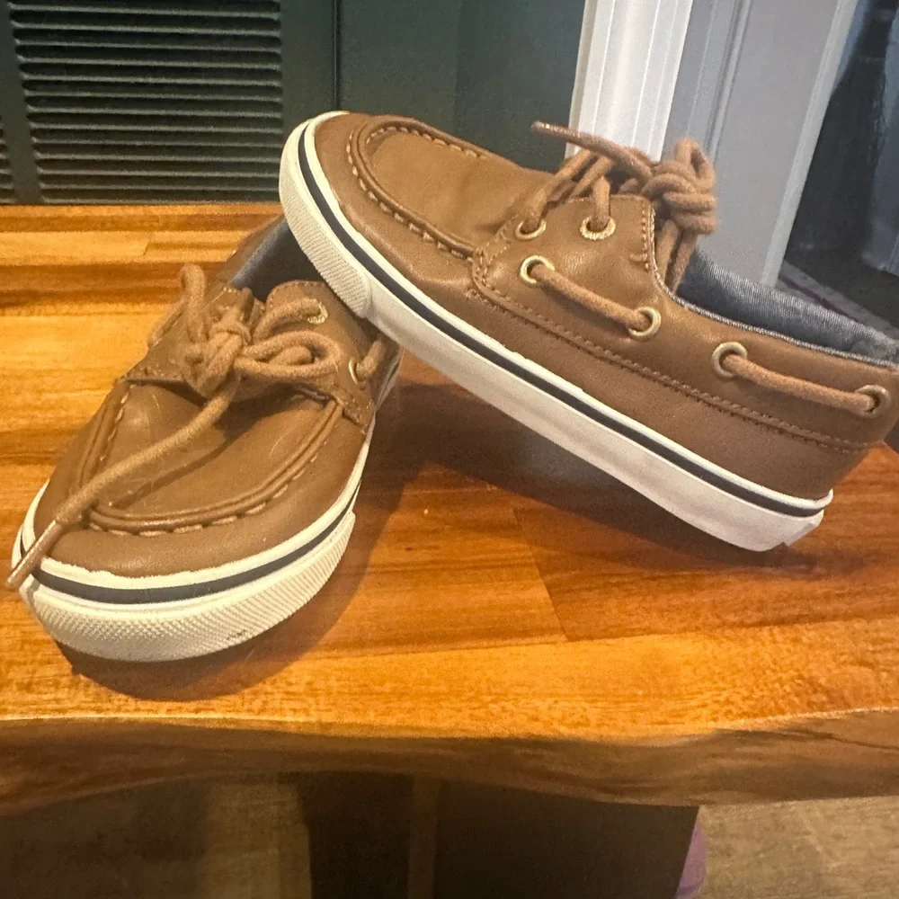 Brown Kids Boat Shoes